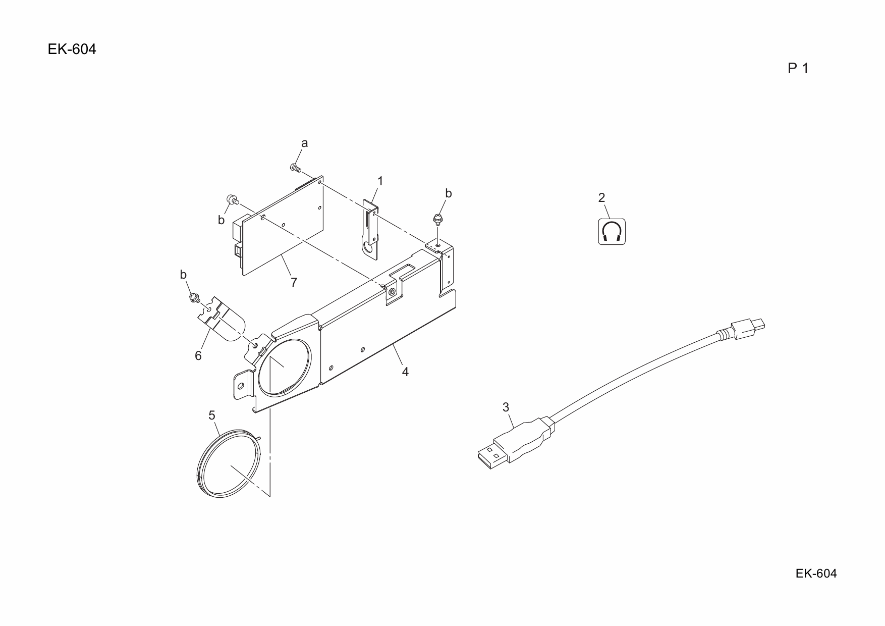 Konica-Minolta Options EK-604 A0YCWY2 Parts Manual-5